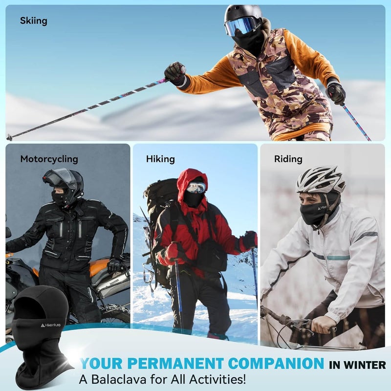HIKENTURE Mens Ski Balaclava,Winter Face Mask for Men & Women - Image 4